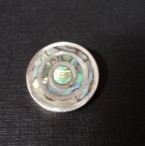 Sterling silver Abalone inlay pendant